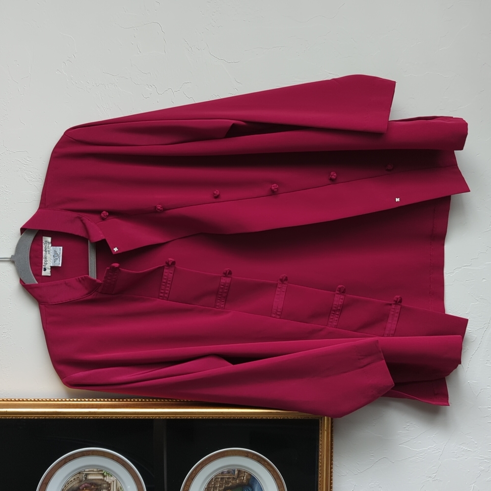 Vintage APPLESEED'S Magenta Women's Top Size 12